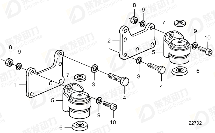 volvo penta Nut 3586544 Drawing volvo penta Nut 3586544 Drawing